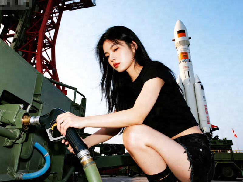 火箭發(fā)射場推進劑燃料加注中 火箭發(fā)射場推進劑燃料加注中